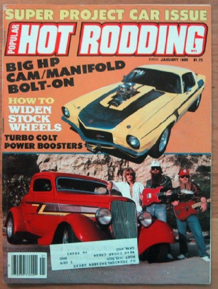 POPULAR HOT RODDING 1985 JAN - BLOWN GOAT, 429 HEADS, Z-28